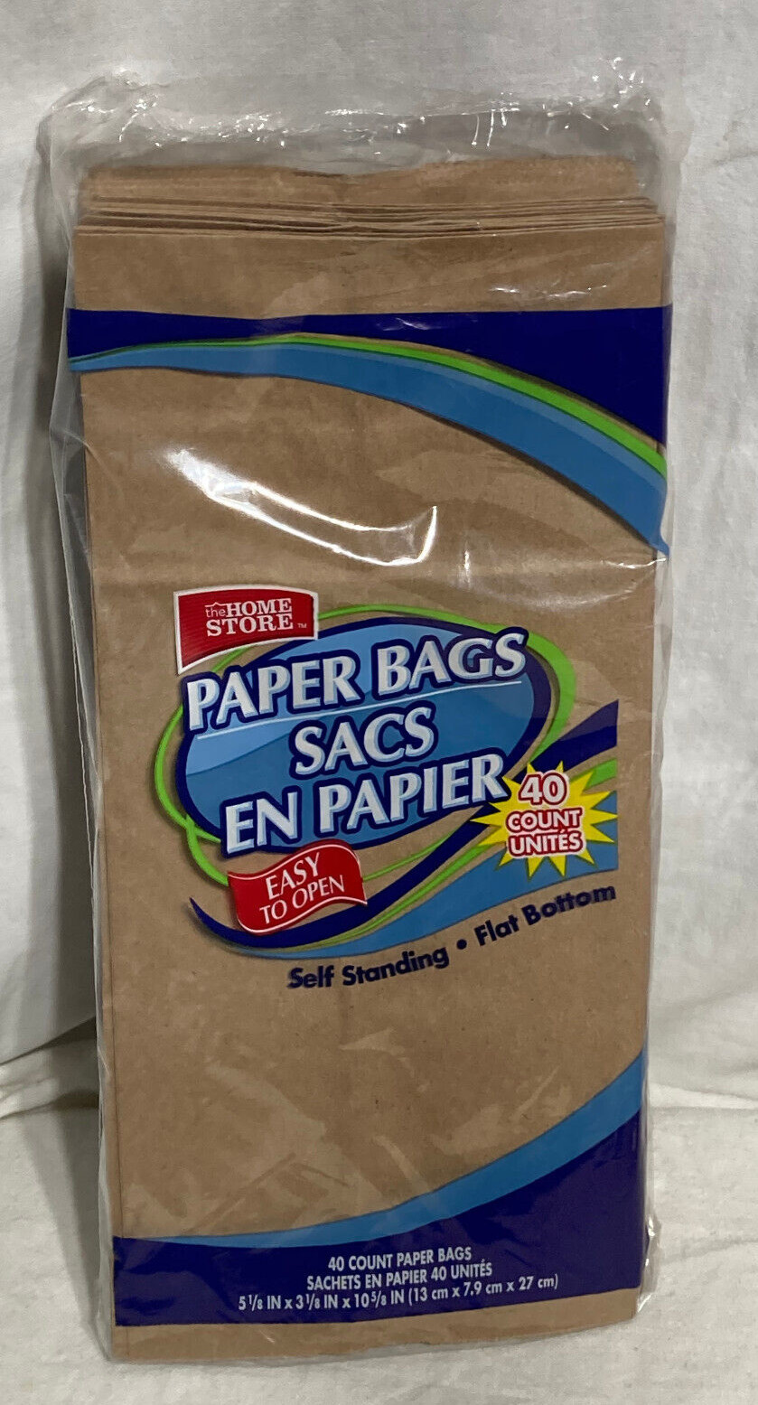 Home Store Paper Lunch School Work Bags Sac - 37 pcs. Brown 10 5/8 in H. USA gallery