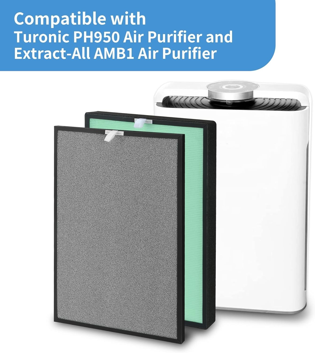 PH950 Filter Compatible with Turonic PH950 HEPA Air Pu-rifier and Extract-All AM gallery