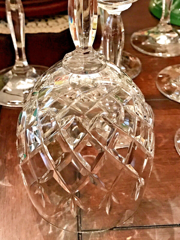 Schott-Zwiesel Wessex Pattern Cut Crystal Water Goblets Set(7) gallery