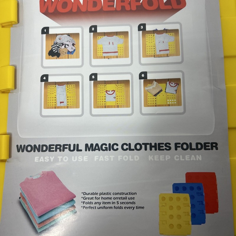 Wonderfold Wonderful Magic Clothes Folder - Folds in 5 Seconds - T-Shirt gallery