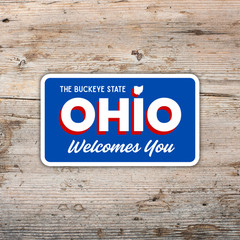 Welcome to Ohio Sticker The Buckeye State Vinyl Waterproof Decal