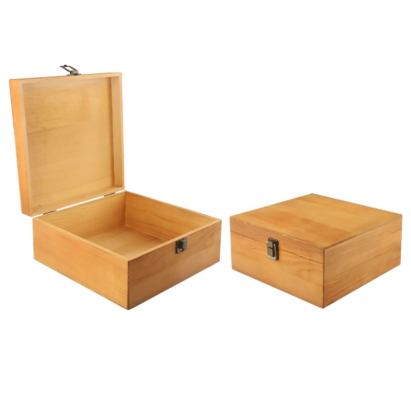 Practical Household Wooden Storage Box Box Craft Rectangular Replacement gallery