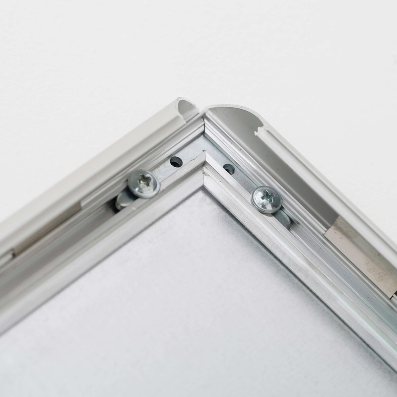 Fire Resistant Snap Poster Frame Silver 1" Aluminum Front Loading Picture Photo gallery