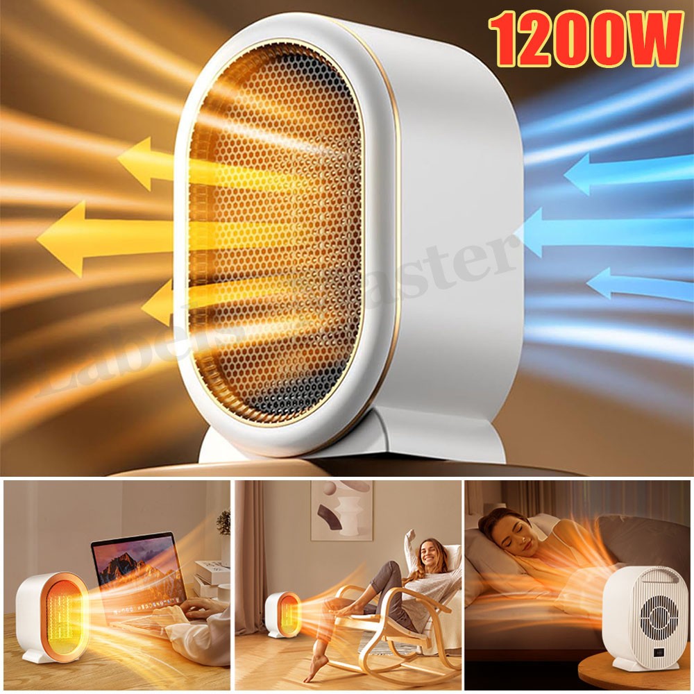 1200W Electric Space Heater Fast PTC Ceramic Instant Heating Hot Air Fan Indoor gallery
