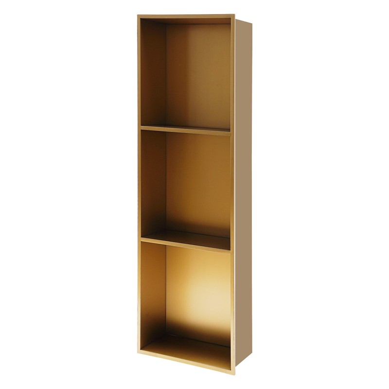 Built-in Shower Shelf 3-layer Durable 28x12.5x90cm Indoor Us gallery