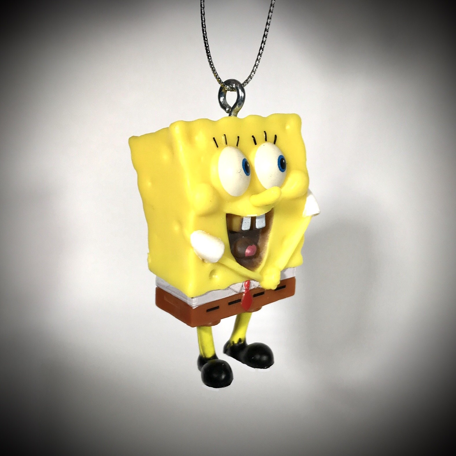 2" SPONGEBOB ORNAMENT yellow funny cartoon squarepant holiday gift christmas PVC gallery