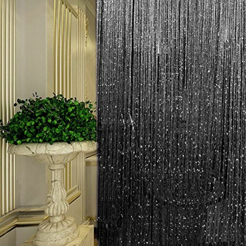 String Door Curtain Room Divider Fringe Tassel Crystal Window Panel gallery