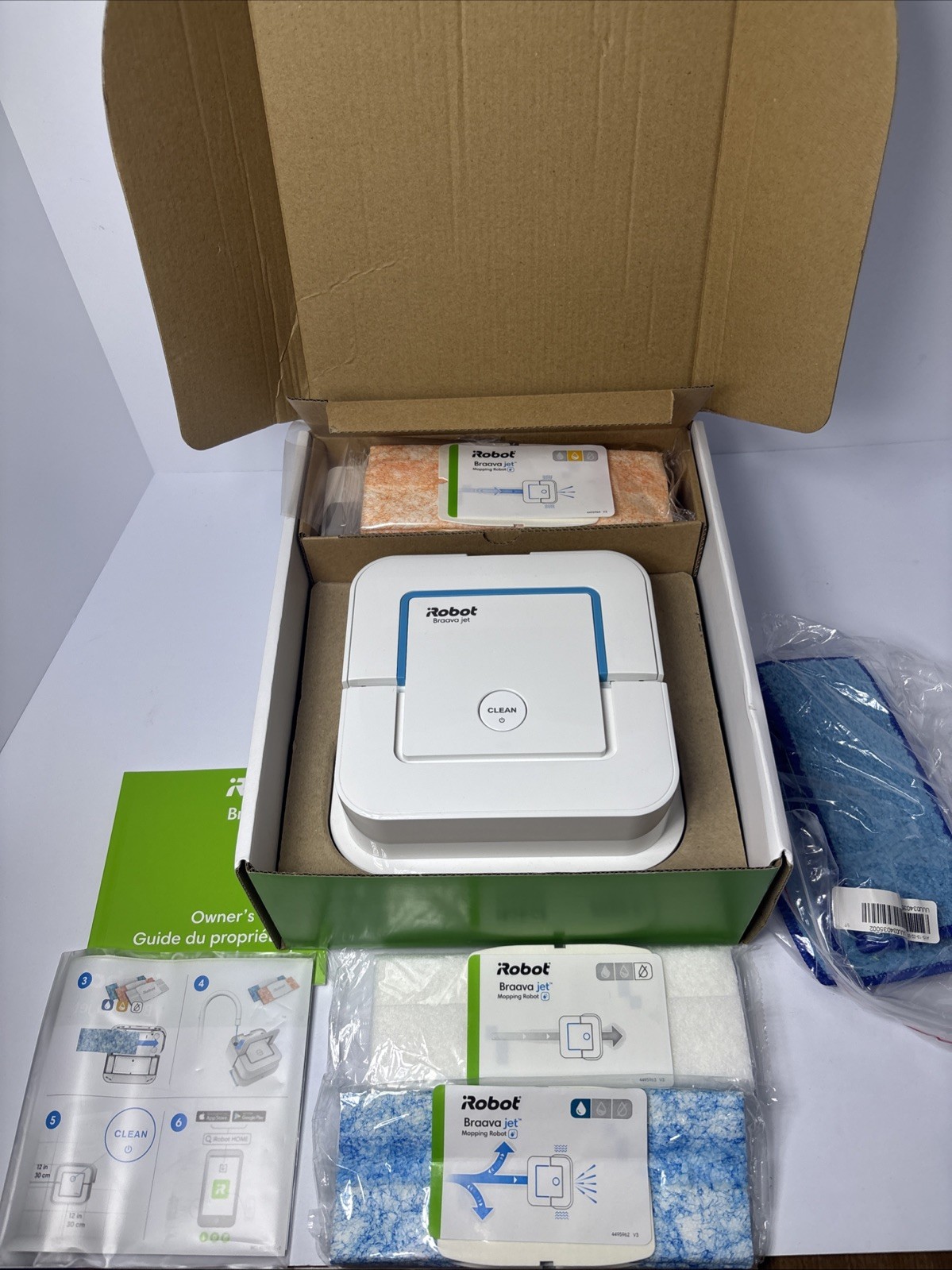 iRobot Braava Jet 240 Robot Mop App Control Precision Spray OPEN BOX Complete gallery