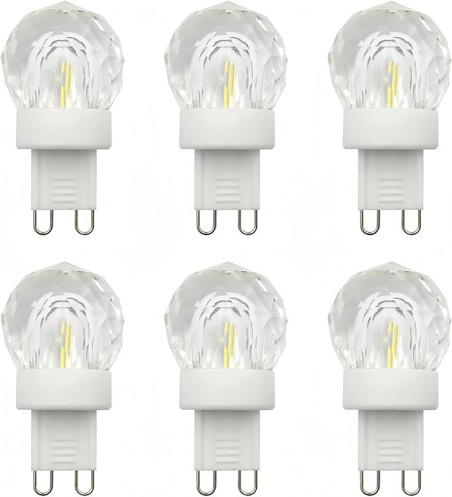 G9 2W LED Bulb Mini Globe Crystal Light (20W Equivalent) G9 Bi Pin Base Chand...
