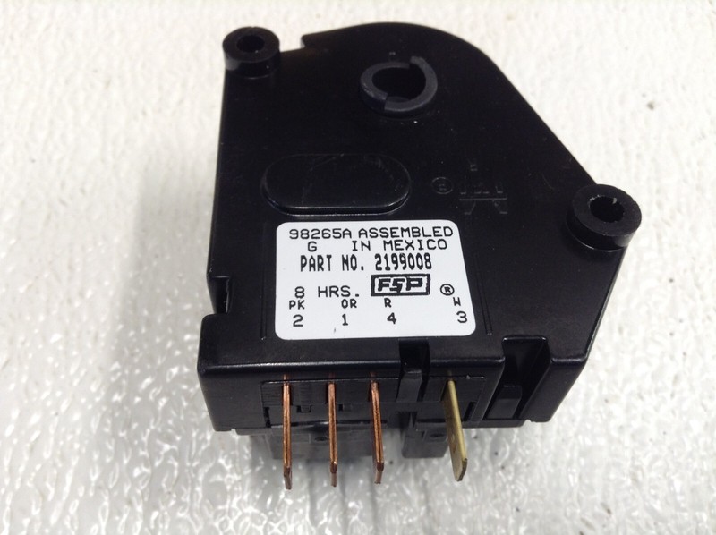 WHIRLPOOL REFRIGERATOR DEFROST TIMER PART # 2199008 W10822278 gallery