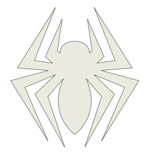 Vinyl Decal, Spider, Reflective White/Light Gray, Various Sizes, Indoor/Outdoor gallery