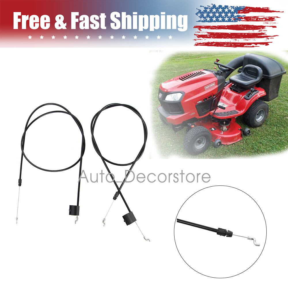 For Craftsman Lawn Mower 2Pcs 56Inch Replacement Engine Brake Zone Control Cable gallery