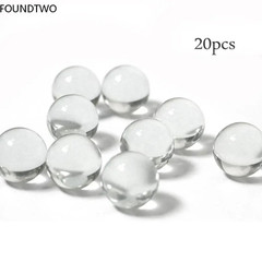 20pcs Transparent Solid Glass Marbles 10/14/16mm Slingshot & Games – NEW