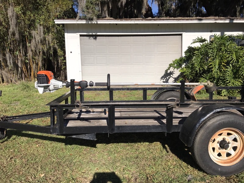 LOCKING 7” Tall Rack for Weedeater Edger String Trimmer Weed Eater gallery