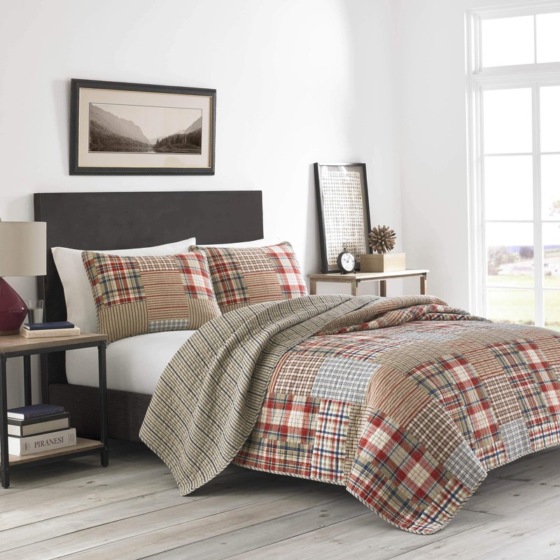 King Quilt Set, Reversible Cotton Bedding with Matching Shams, Lightweight Home gallery