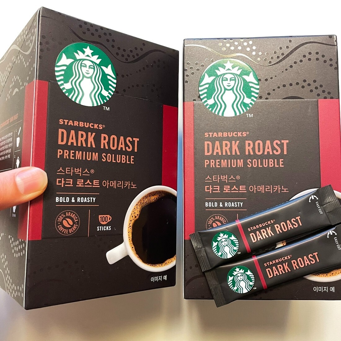 100+100 Count Starbucks Instant Coffee Packets Dark Roast Fine Powder Arabica gallery
