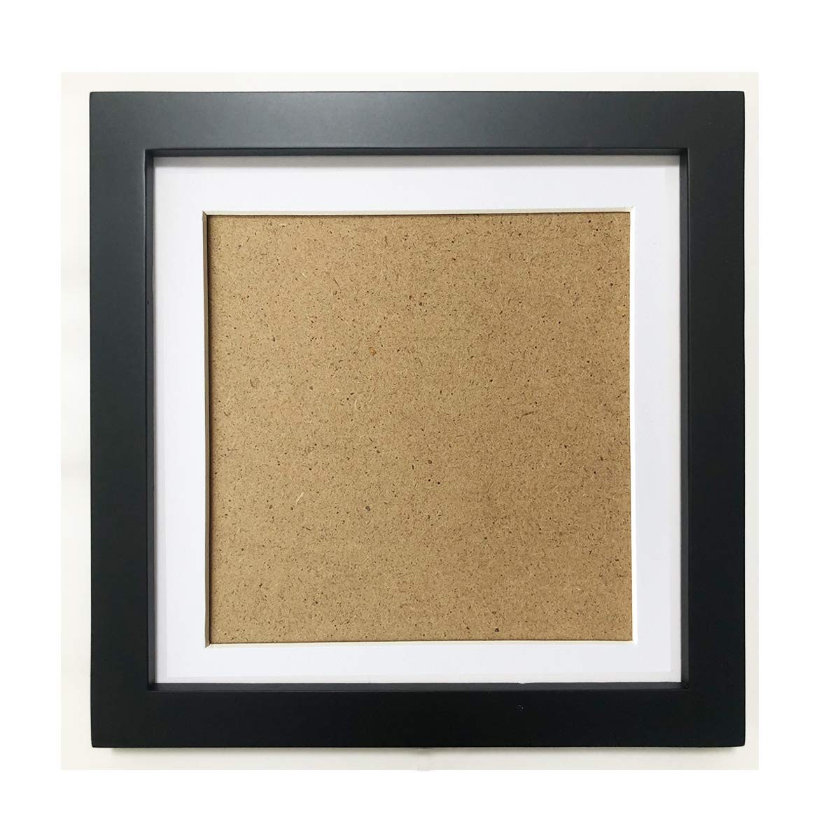 5X5 Picture Frames with 4X4 Opening Mat. 5X5 Black Square Photo Frame. Solid Woo gallery