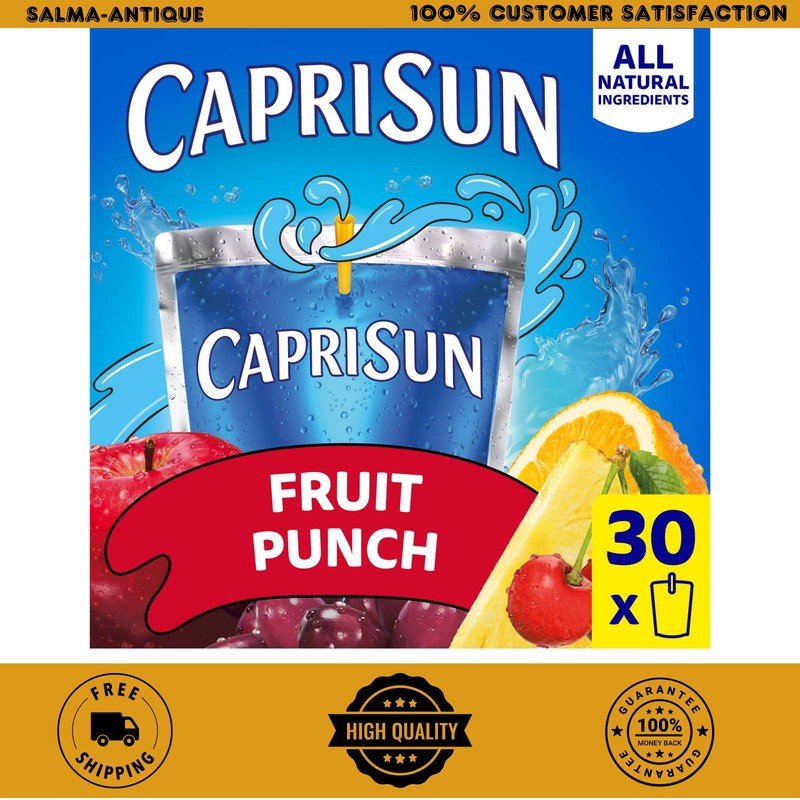 Capri Sun Fruit Punch Juice Box Pouches 30-Count 6 fl oz gallery