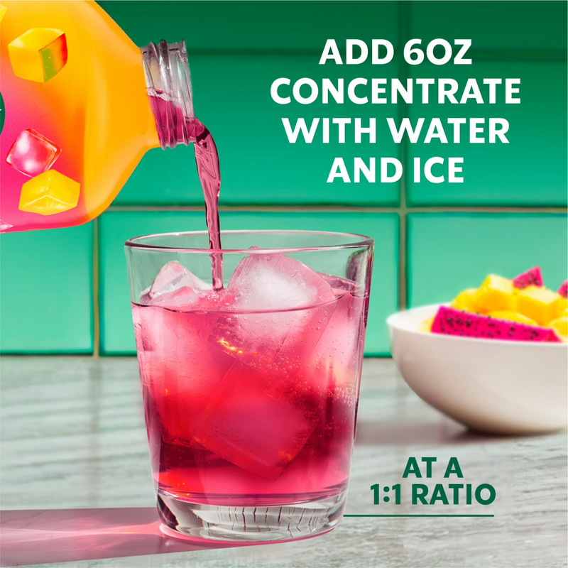 Starbucks Refreshers Concentrate Mango Dragonfruit,Refreshing Drink,32 fl oz. gallery