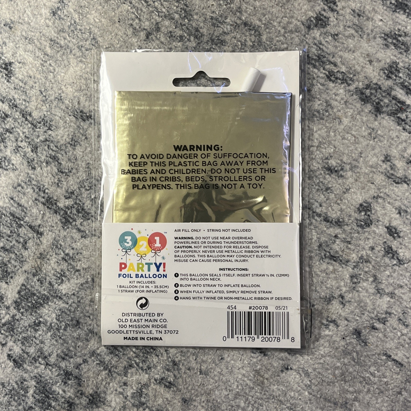 321 Party # Foil Balloon | Gold - 14in gallery