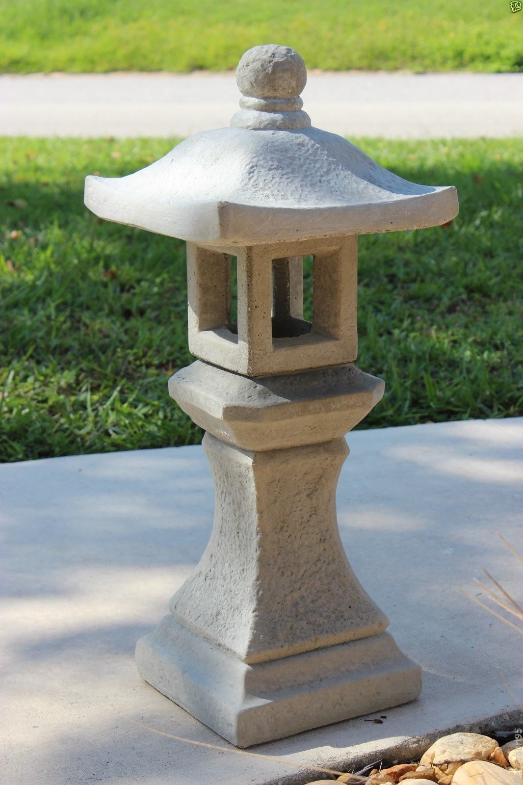 PAGODA ORIENTAL CONCRETE LANTERN JAPANESE GARDEN YARD CEMENT ART STONE STATUE gallery