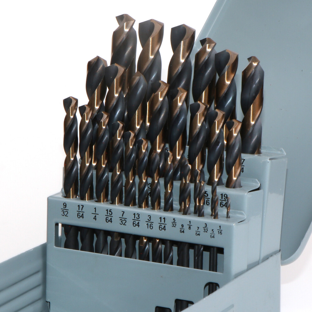 29PCS/Set HSS Drill Bits Black Gold Multi-Bits Twist Metal Drill Bit 1/16"-1/2" gallery