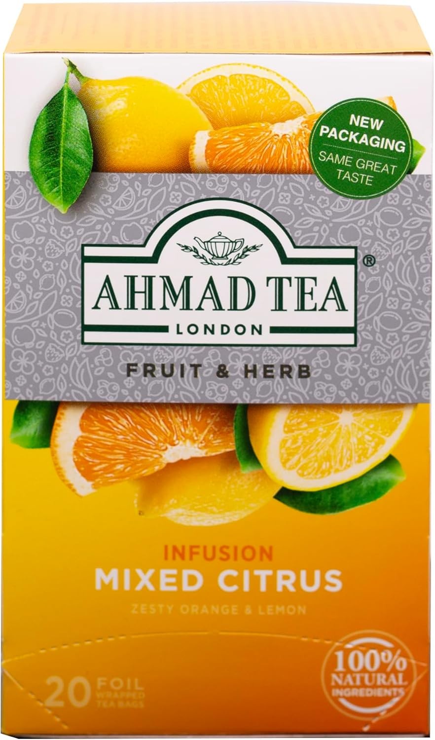 Herbal Tea, Mixed Citrus Teabags, 20 ct (Pack of 1) - Decaffeinated & gallery