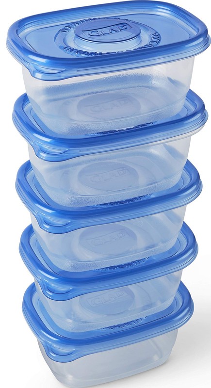 GladWare Soup Salad Everyday Use Medium Rectangle Storage Hold up to 24oz, 5ct gallery