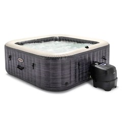 Intex PureSpa Plus Greystone Inflatable Square Hot Tub Spa, 94 x 28″ (For Parts)