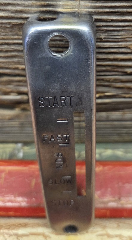 Small Engine Control Panel. Start, Fast, Run, Slow, Stop, Cable Indicator. gallery