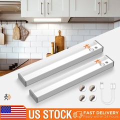2x Wireless Motion Sensor LED Under Cabinet Closet Light 3CCT Kitchen Night Lamp