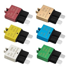 6pcs 32vdc Manual Reset Low Circuit Breaker Blade Fuse E39 ATC/ATO (5A 10A 15…