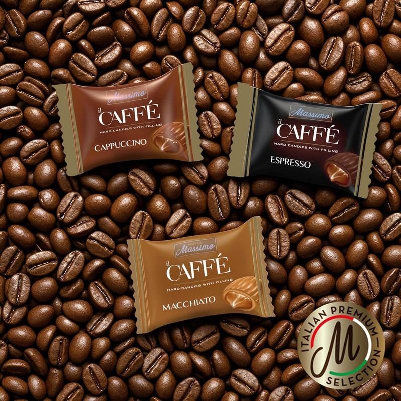 Maestro Massimo Assorted Coffee Candy - Individually Wrapped 7.05 oz Bag, 3mg Ca gallery