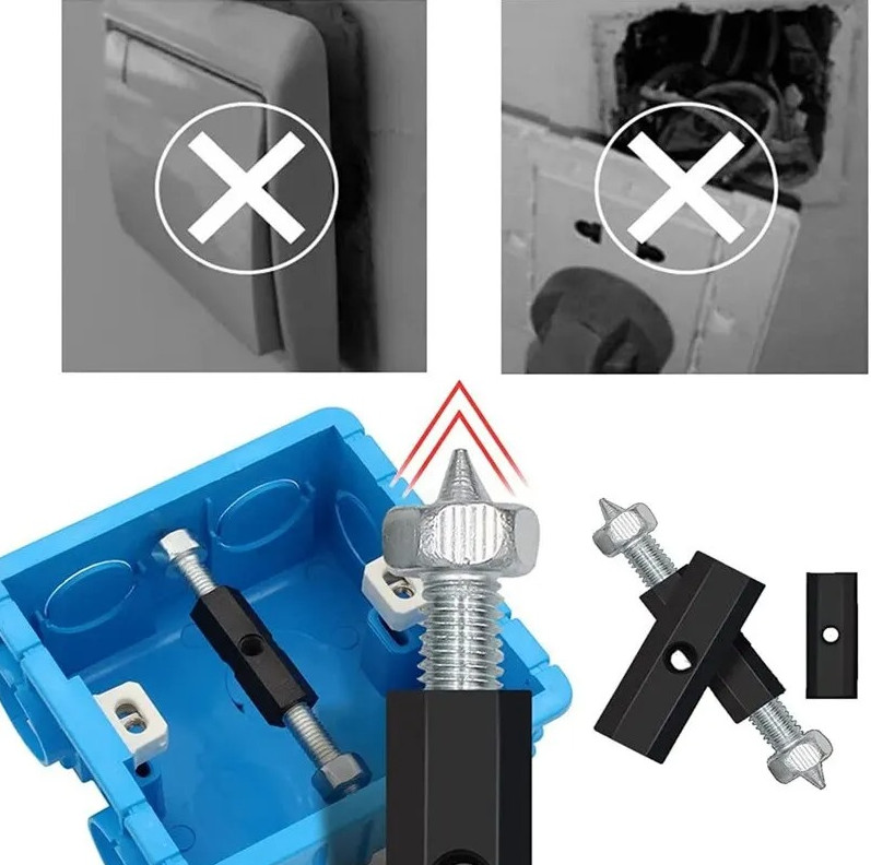 10pcs Wall Switch Socket Cassette Repair Kit with Screws and Wrench - NEW gallery