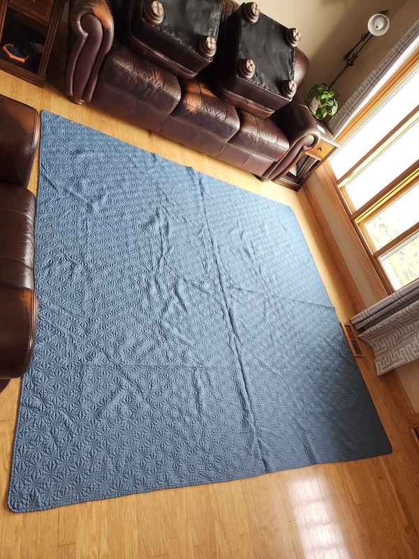 Kasentex Soft Lightweight Bedspread*Full(88x88) w/Two Pillow Shams*Very Gd Cond. gallery