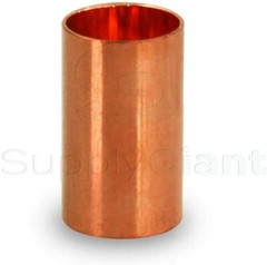 1/8″-5″in Straight Copper Coupling Sweat Sockets Without Tube Stop CxC Pipe Fit