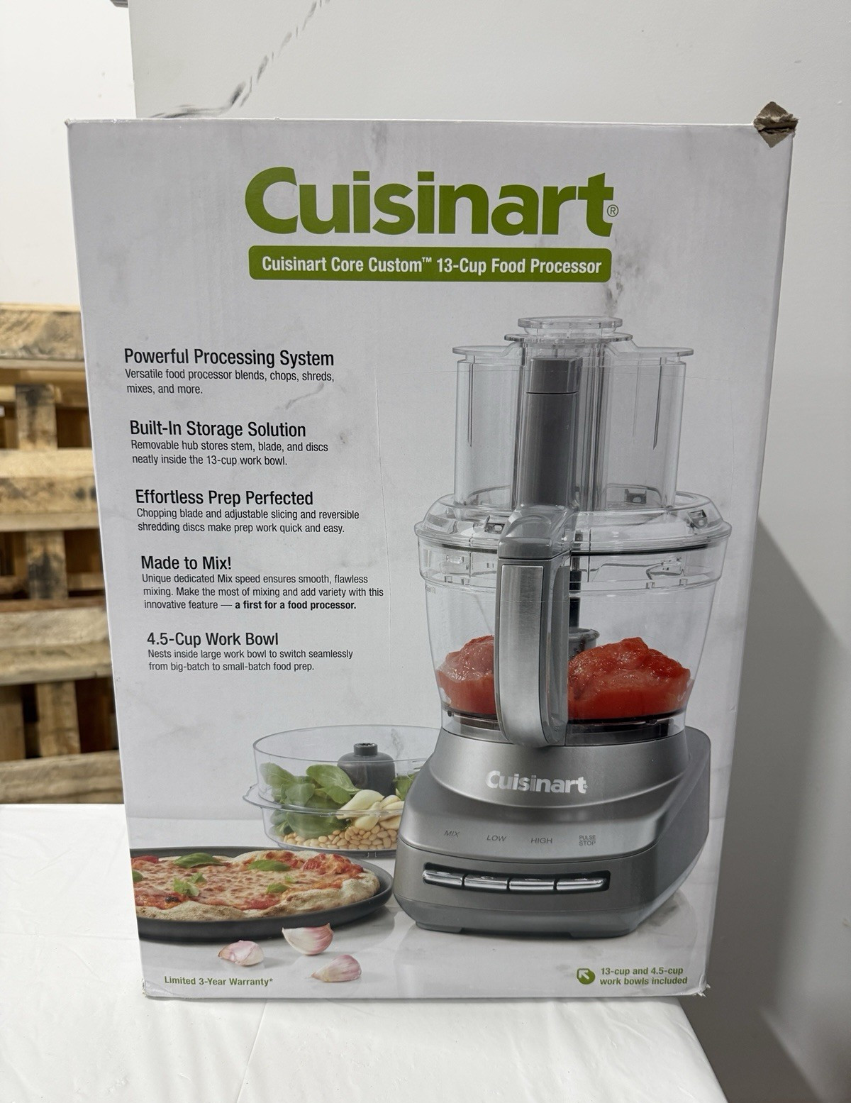 Cuisinart Core Custom 13-Cup Food Processor Silver w/ 4.5-Cup Bowl Storage gallery