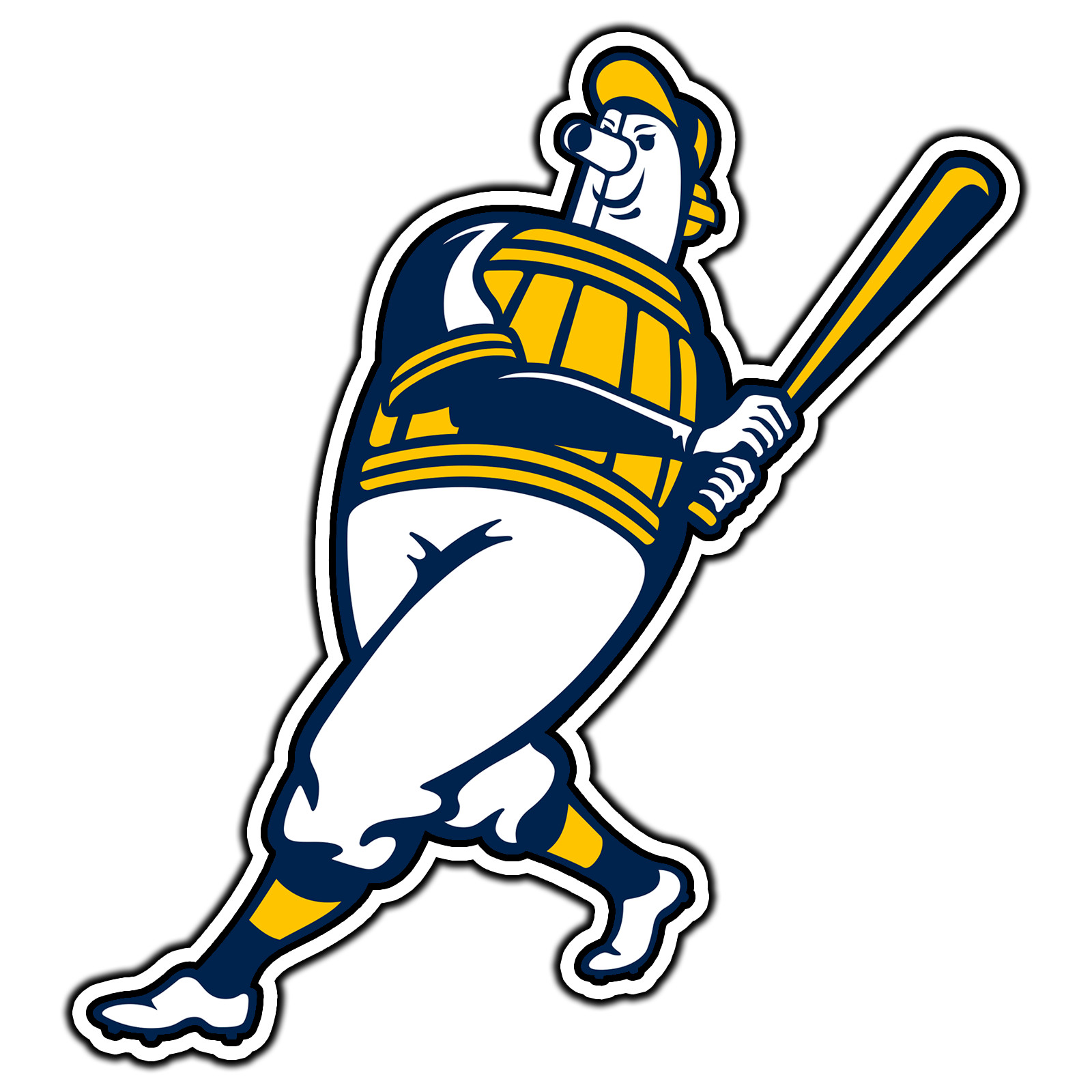 Milwaukee Brewers Mascot Logo #6 Baseball Sticker Waterproof Vinyl Decal Die-Cut gallery