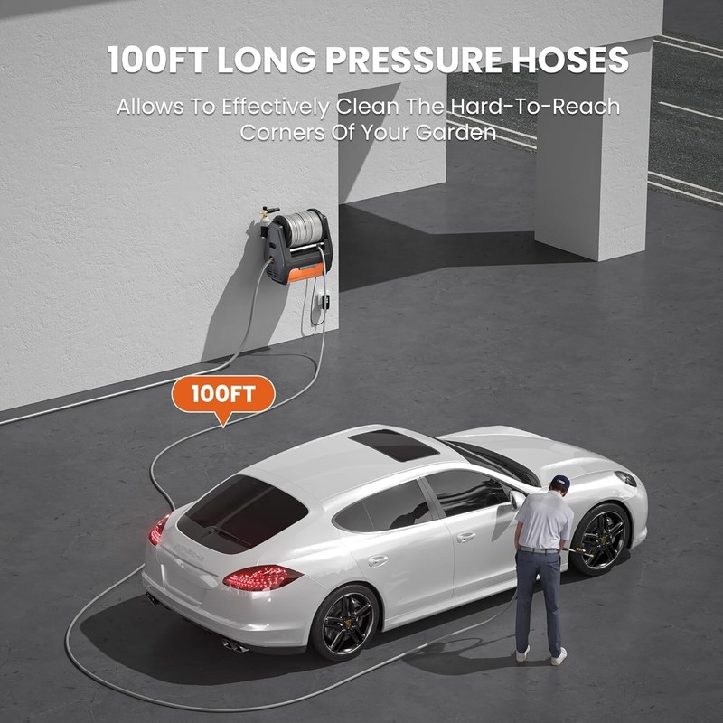 Giraffe Tools Grandfalls Pressure Power Washer Pro Wall Mount Max 3700PSI 1.6GPM gallery