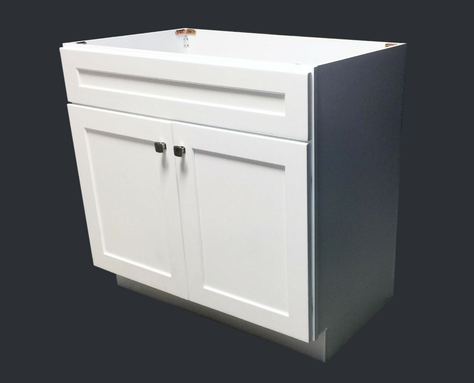 White Shaker Bathroom Vanity Base Cabinet 30"w x 21"d x 34.5"h WS-V3021 gallery