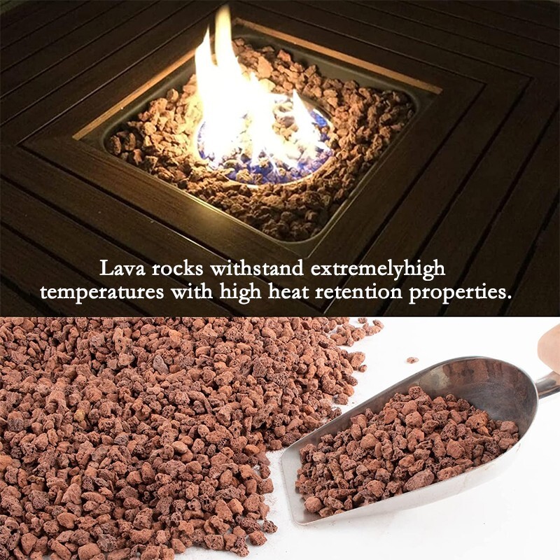 Red lava particles, suitable for garden fireplace decoration planting - 1-5 lbs gallery