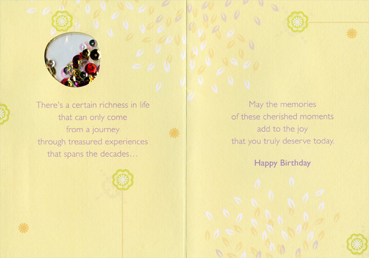 For Someone Special Sequin Filled Die Cut Window Age 70 / 70th Birthday Card gallery
