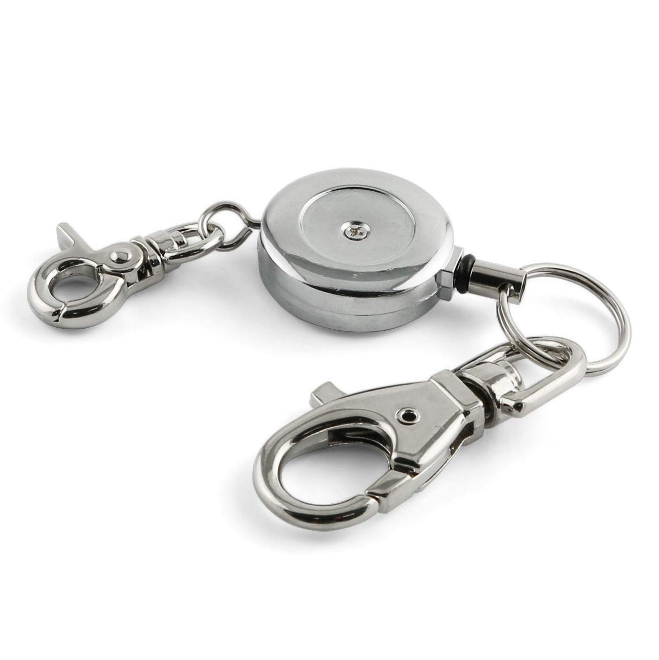 1PCS Retractable Key Chain with Hook Zinc Alloy High Resilient Anti-lose Stre... gallery
