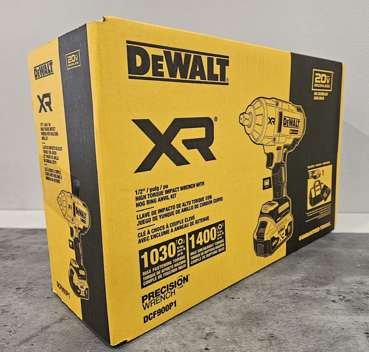 DeWalt 20v Brushless XR 1/2" High Torque Impact Wrench Hog Ring Anvil DCF900P1 gallery