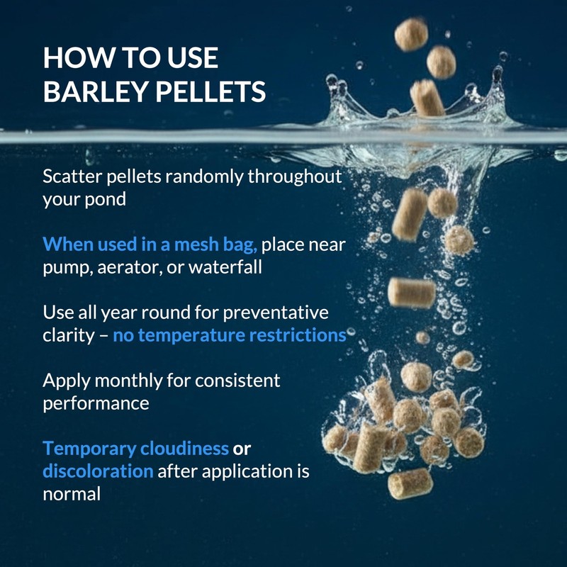 Ultraclear Barley Straw Pellets 1Lb Easy No-Mess Barley Straw Pellets For gallery