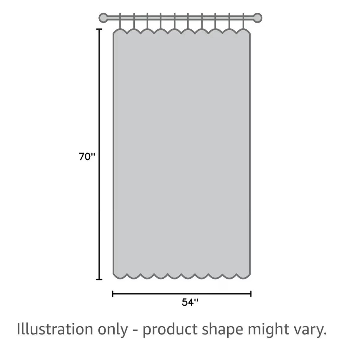 Hookless It's A Snap! PEVA Snap-In Replacement Shower Curtain Liner 70x54" Frost gallery