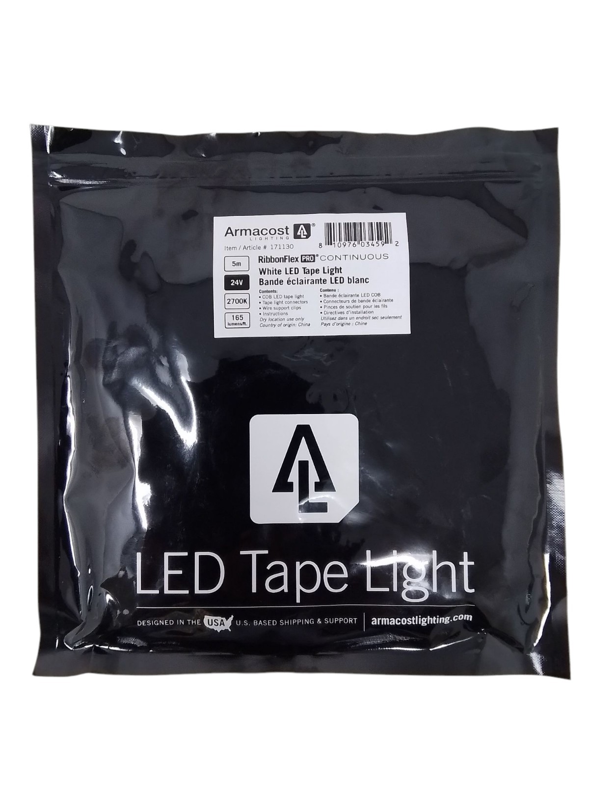 Armacost Lighting 171130 RibbonFlex 24V White COB 16' Dimmable Strip Light Tape gallery