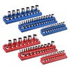 6PCS Magnetic Socket Organizer Holder, 1/4", 3/8", 1/2"Dr. 143 Slots SAE&Metric gallery