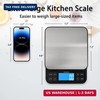 BOMATA Large Kitchen Scale with 0.1g/0.001oz High Precision, 5kg/11lb Bakery Sca gallery
