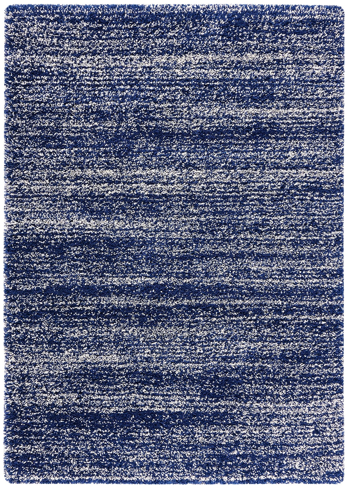 Hudson Shag Collection Accent Rug - 2' x 3', Navy & Ivory, Non-Shedding & Eas... gallery